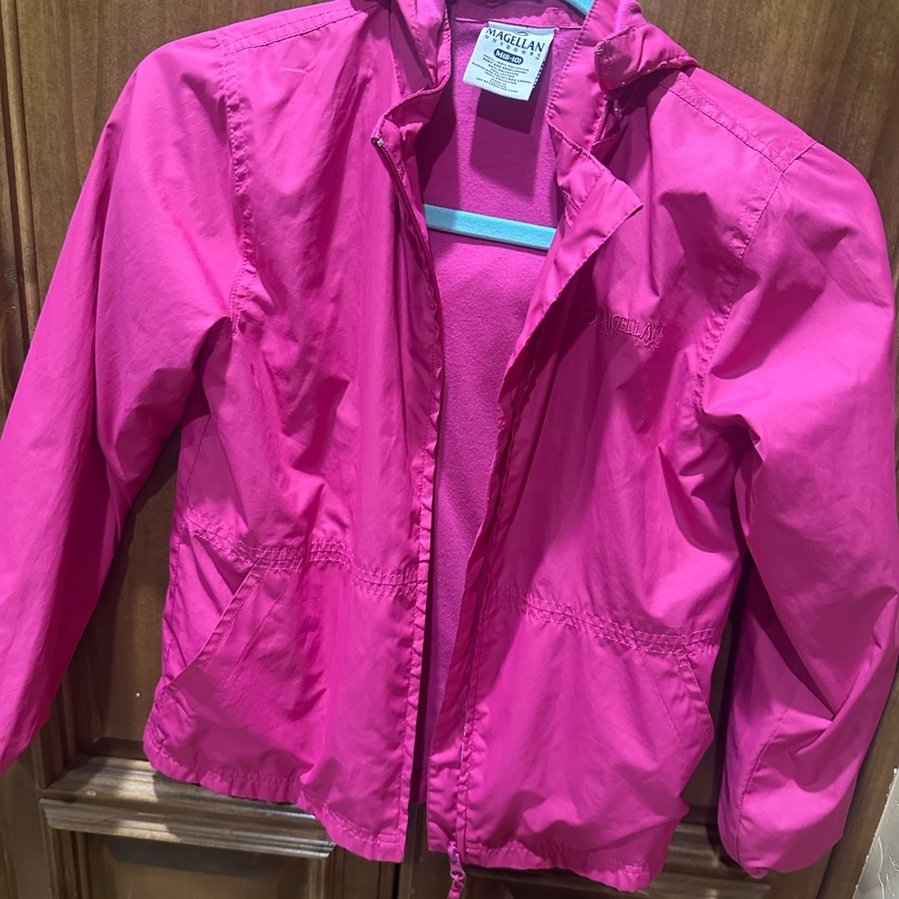 Magellan Outdoors Kids Fuchsia Raincoat